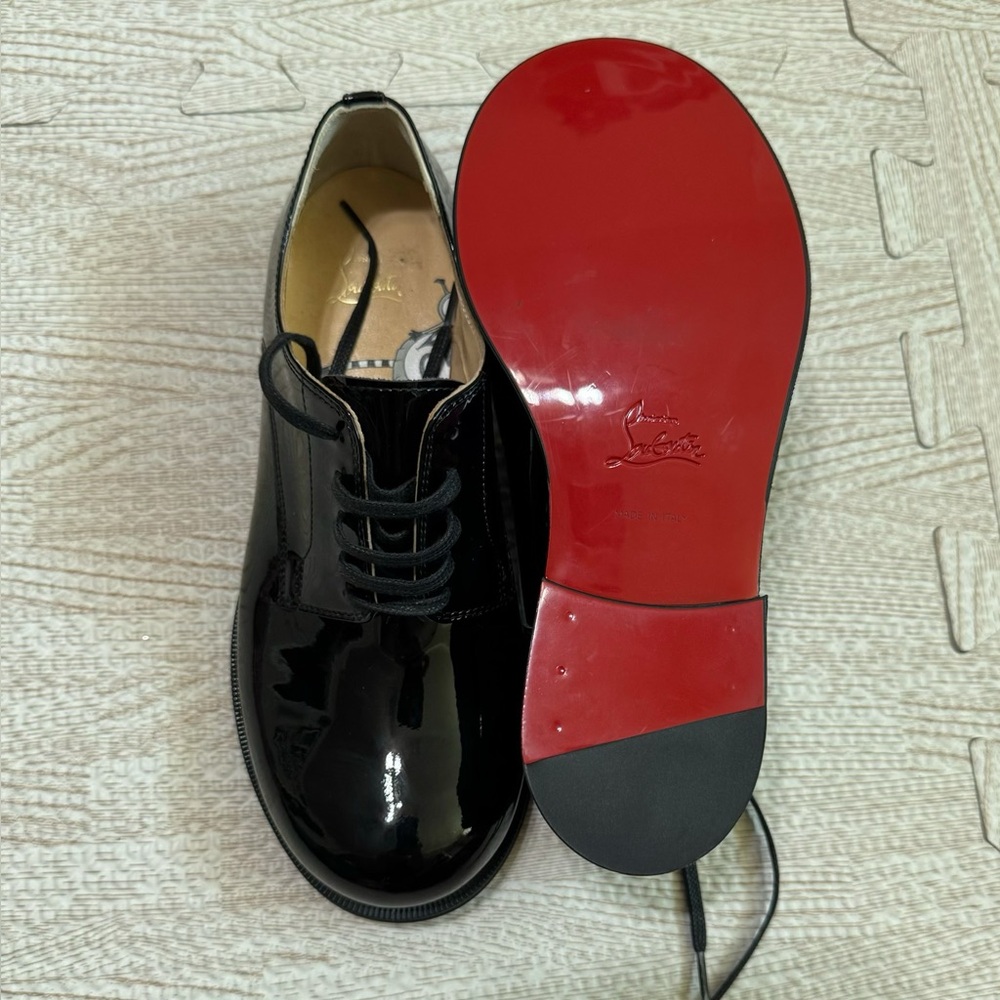 Christian Louboutin Derby Patent Kids Shoes 3.5